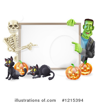 Black Cat Clipart #1215394 by AtStockIllustration