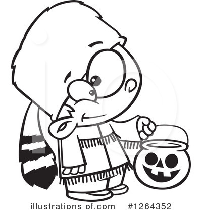 Royalty-Free (RF) Halloween Clipart Illustration by toonaday - Stock Sample #1264352