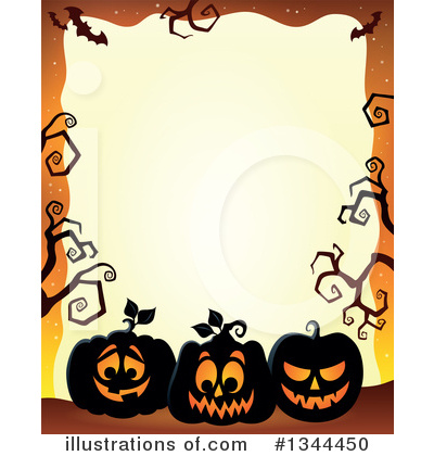 Halloween Pumpkins Clipart #1344450 by visekart