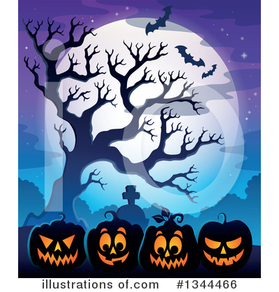 Royalty-Free (RF) Halloween Clipart Illustration by visekart - Stock Sample #1344466
