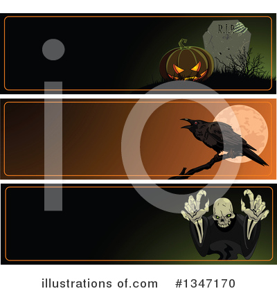Royalty-Free (RF) Halloween Clipart Illustration by Pushkin - Stock Sample #1347170