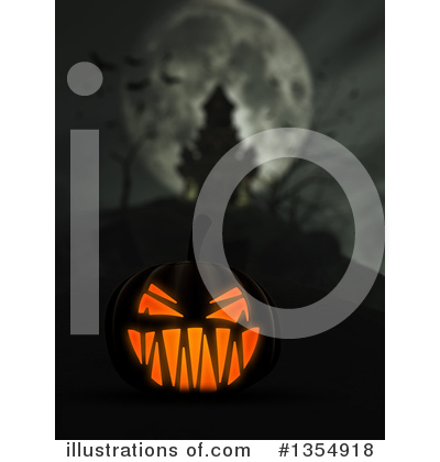 Halloween Pumpkins Clipart #1354918 by KJ Pargeter