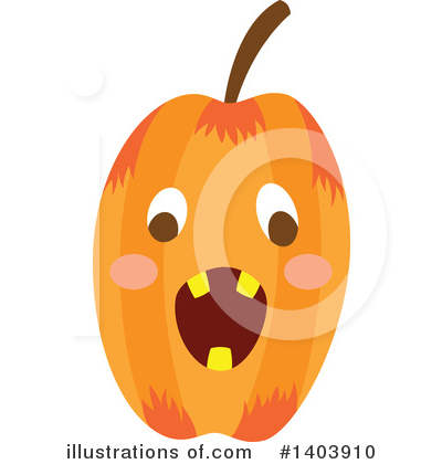 Pumpkin Clipart #1403910 by Cherie Reve
