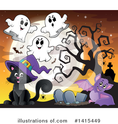 Royalty-Free (RF) Halloween Clipart Illustration by visekart - Stock Sample #1415449