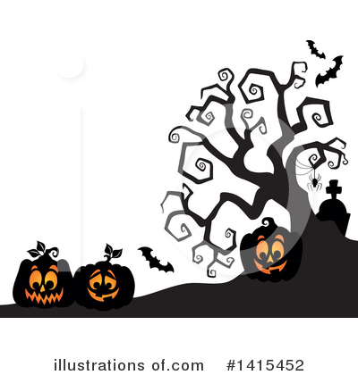 Royalty-Free (RF) Halloween Clipart Illustration by visekart - Stock Sample #1415452