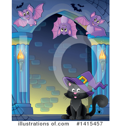 Black Cat Clipart #1415457 by visekart
