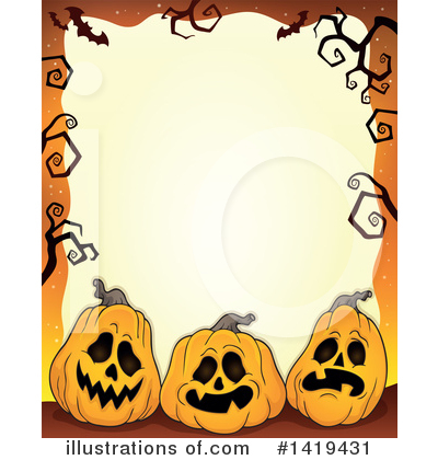 Royalty-Free (RF) Halloween Clipart Illustration by visekart - Stock Sample #1419431