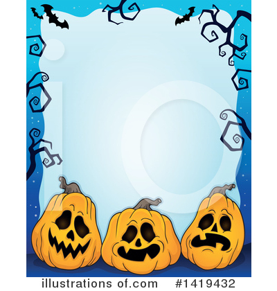 Royalty-Free (RF) Halloween Clipart Illustration by visekart - Stock Sample #1419432