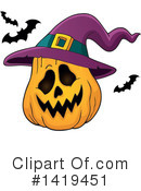 Halloween Clipart #1419451 by visekart