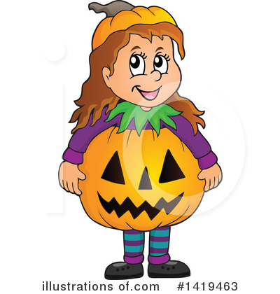 Pumpkins Clipart #1419463 by visekart