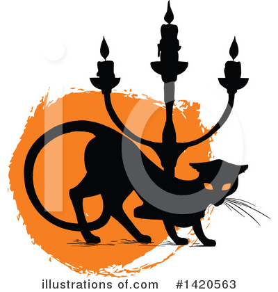 Black Cat Clipart #1420563 by Vector Tradition SM