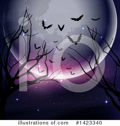 Halloween Background Clipart #1423340 by KJ Pargeter