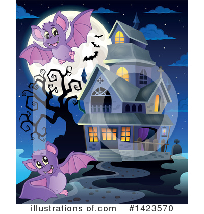 Royalty-Free (RF) Halloween Clipart Illustration by visekart - Stock Sample #1423570
