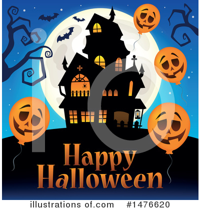 Royalty-Free (RF) Halloween Clipart Illustration by visekart - Stock Sample #1476620