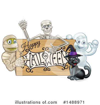 Royalty-Free (RF) Halloween Clipart Illustration by AtStockIllustration - Stock Sample #1488971