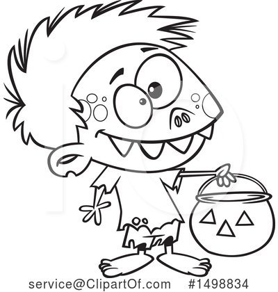 Royalty-Free (RF) Halloween Clipart Illustration by toonaday - Stock Sample #1498834