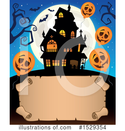Halloween Balloons Clipart #1529354 by visekart