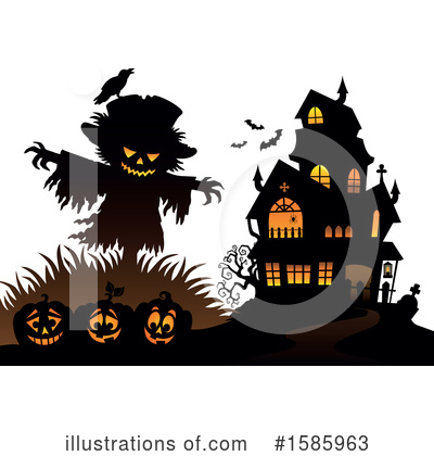 Halloween Pumpkins Clipart #1585963 by visekart