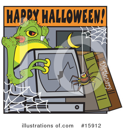 Royalty-Free (RF) Halloween Clipart Illustration by Andy Nortnik - Stock Sample #15912