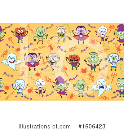 Royalty-Free (RF) Halloween Clipart Illustration by Zooco - Stock Sample #1606423