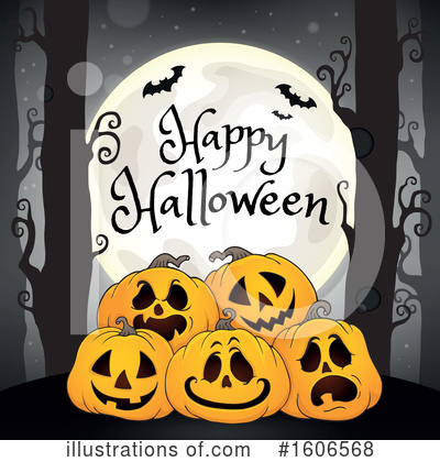 Royalty-Free (RF) Halloween Clipart Illustration by visekart - Stock Sample #1606568