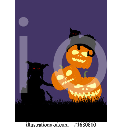Royalty-Free (RF) Halloween Clipart Illustration by elaineitalia - Stock Sample #1680810