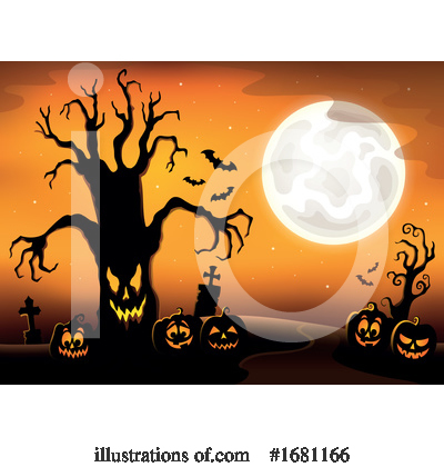 Royalty-Free (RF) Halloween Clipart Illustration by visekart - Stock Sample #1681166