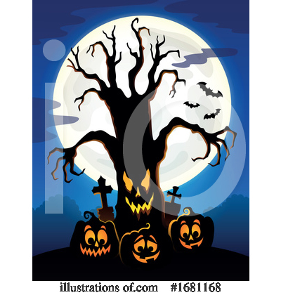 Royalty-Free (RF) Halloween Clipart Illustration by visekart - Stock Sample #1681168