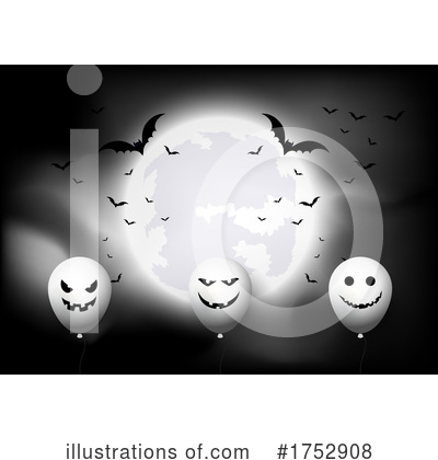 Halloween Balloons Clipart #1752908 by KJ Pargeter