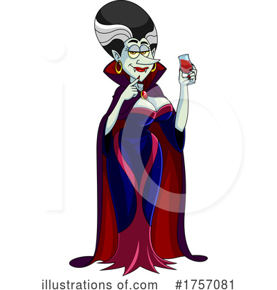 Vampiress Clipart #1757081 by Hit Toon