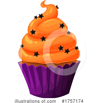 Cupcake Clipart #1757174 by Vector Tradition SM