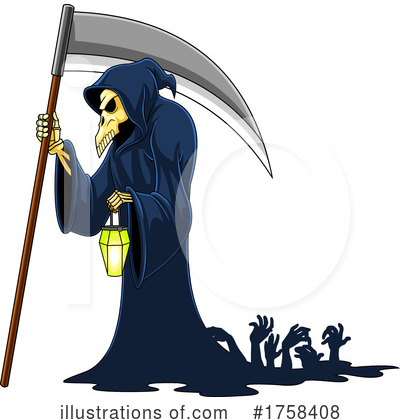 Grim Reaper Clipart #1758408 by Hit Toon