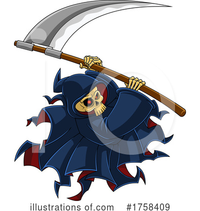 Grim Reaper Clipart #1758409 by Hit Toon