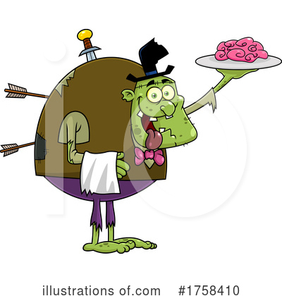 Zombie Clipart #1758410 by Hit Toon