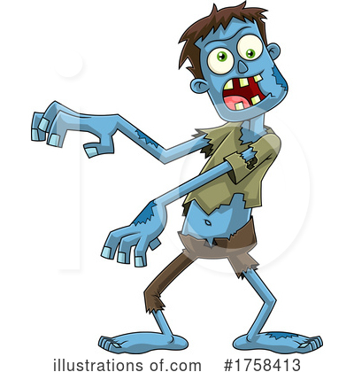Zombie Clipart #1758413 by Hit Toon