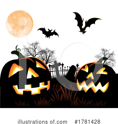 Cemetery Clipart #1781428 by AtStockIllustration