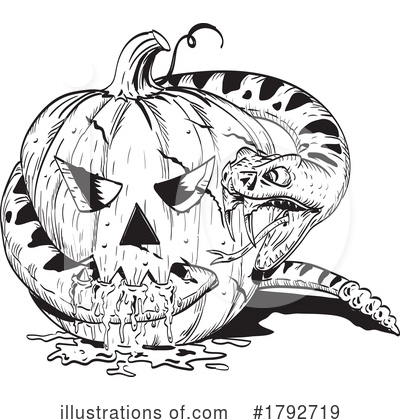 Royalty-Free (RF) Halloween Clipart Illustration by patrimonio - Stock Sample #1792719