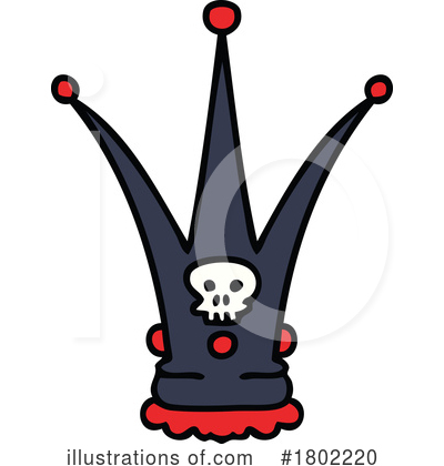 Skull Crown Clipart #1802220 by lineartestpilot