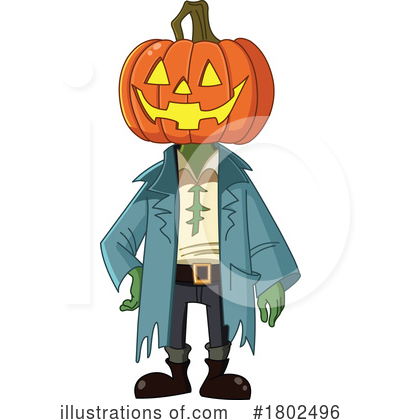 Halloween Pumpkin Clipart #1802496 by yayayoyo