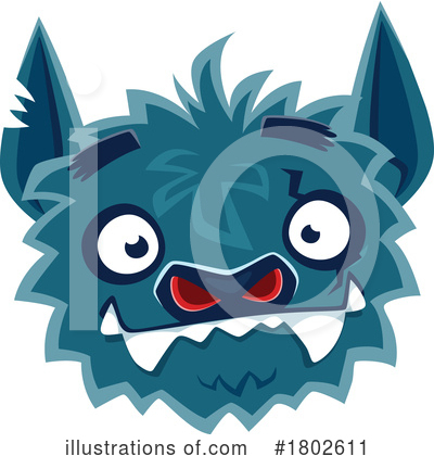 Werewolf Clipart #1802611 by Vector Tradition SM