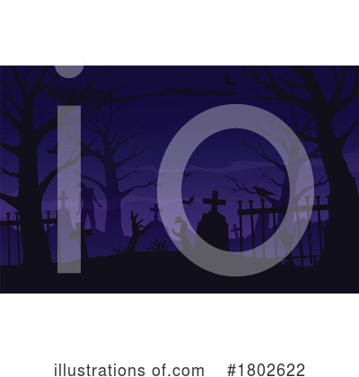 Graveyard Clipart #1802622 by Vector Tradition SM