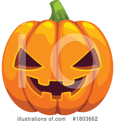 Halloween Pumpkin Clipart #1803662 by Vector Tradition SM