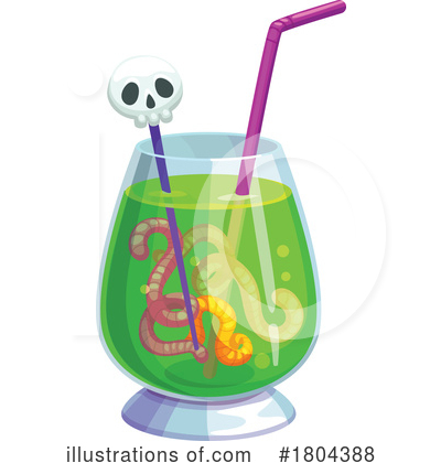 Alcoholic Beverages Clipart #1804388 by Vector Tradition SM