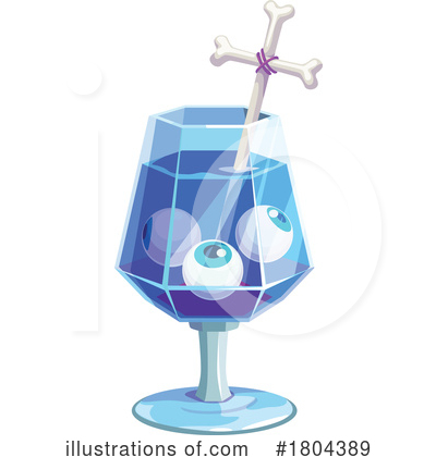 Alcoholic Beverages Clipart #1804389 by Vector Tradition SM