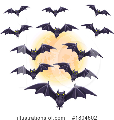 Vampire Bats Clipart #1804602 by Vector Tradition SM