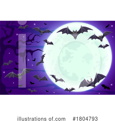 Flying Bat Clipart #1804793 by Vector Tradition SM