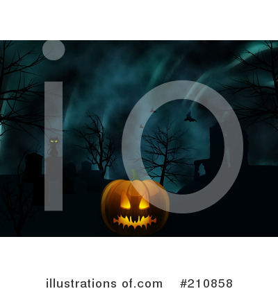 Royalty-Free (RF) Halloween Clipart Illustration by elaineitalia - Stock Sample #210858