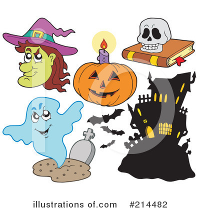 Royalty-Free (RF) Halloween Clipart Illustration by visekart - Stock Sample #214482