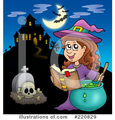 Royalty-Free (RF) Halloween Clipart Illustration by visekart - Stock Sample #220829