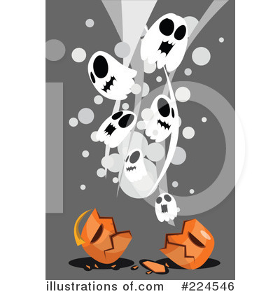 Royalty-Free (RF) Halloween Clipart Illustration by mayawizard101 - Stock Sample #224546